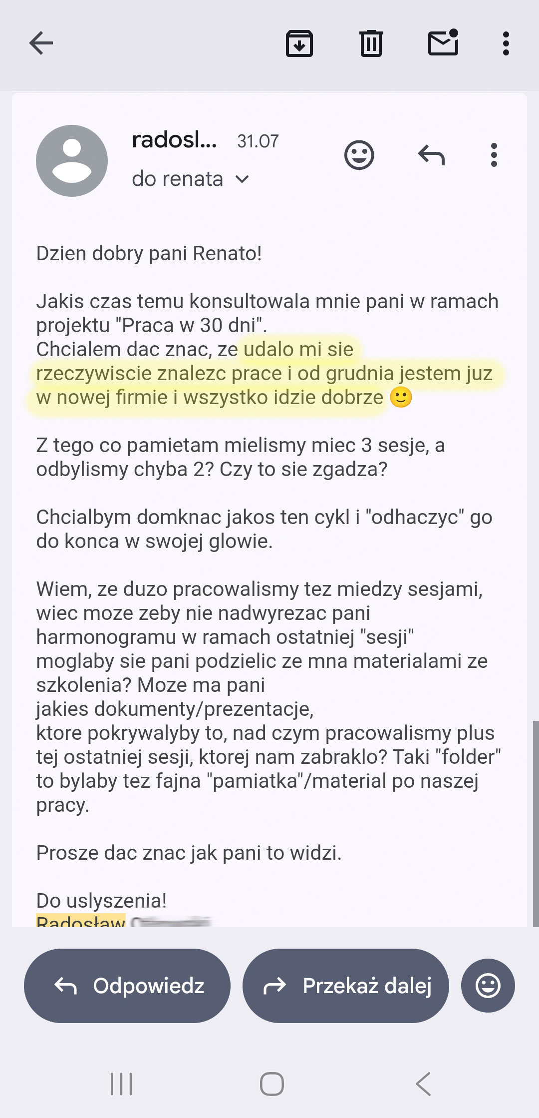 Opinia klientki 6