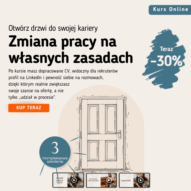 Zmiana pracy na własnych zasadach Kurs online